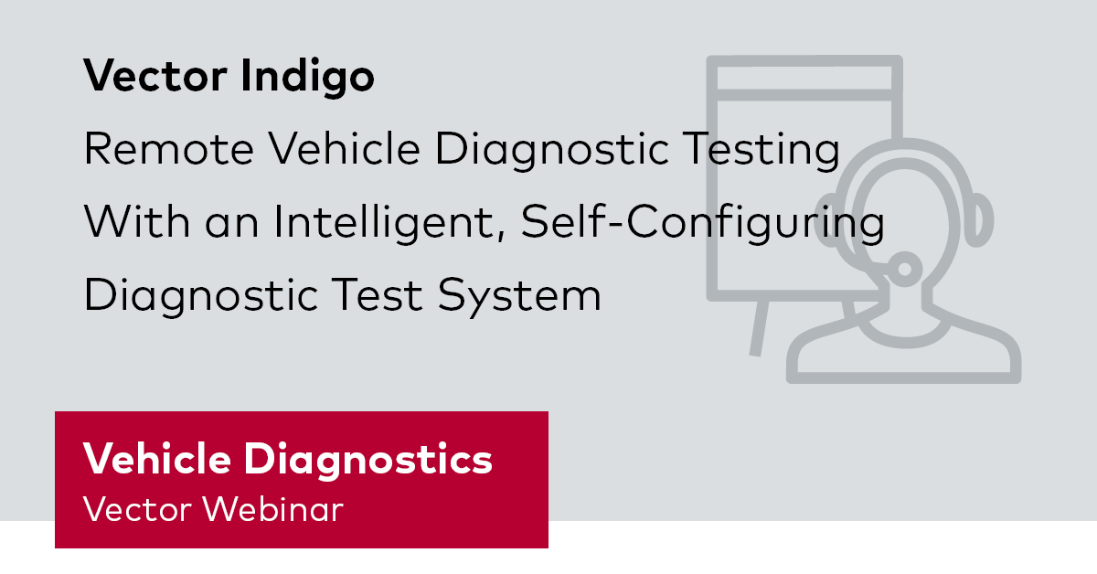 vectorgrp's tweet image. Remote #VehicleDiagnostics with #VectorIndigo :: Read and evaluate #OBD data with our self-configuring diagnostic test system from anywhere in the world :: Join the free #VectorWebinar: vctr.it/3fesEtF