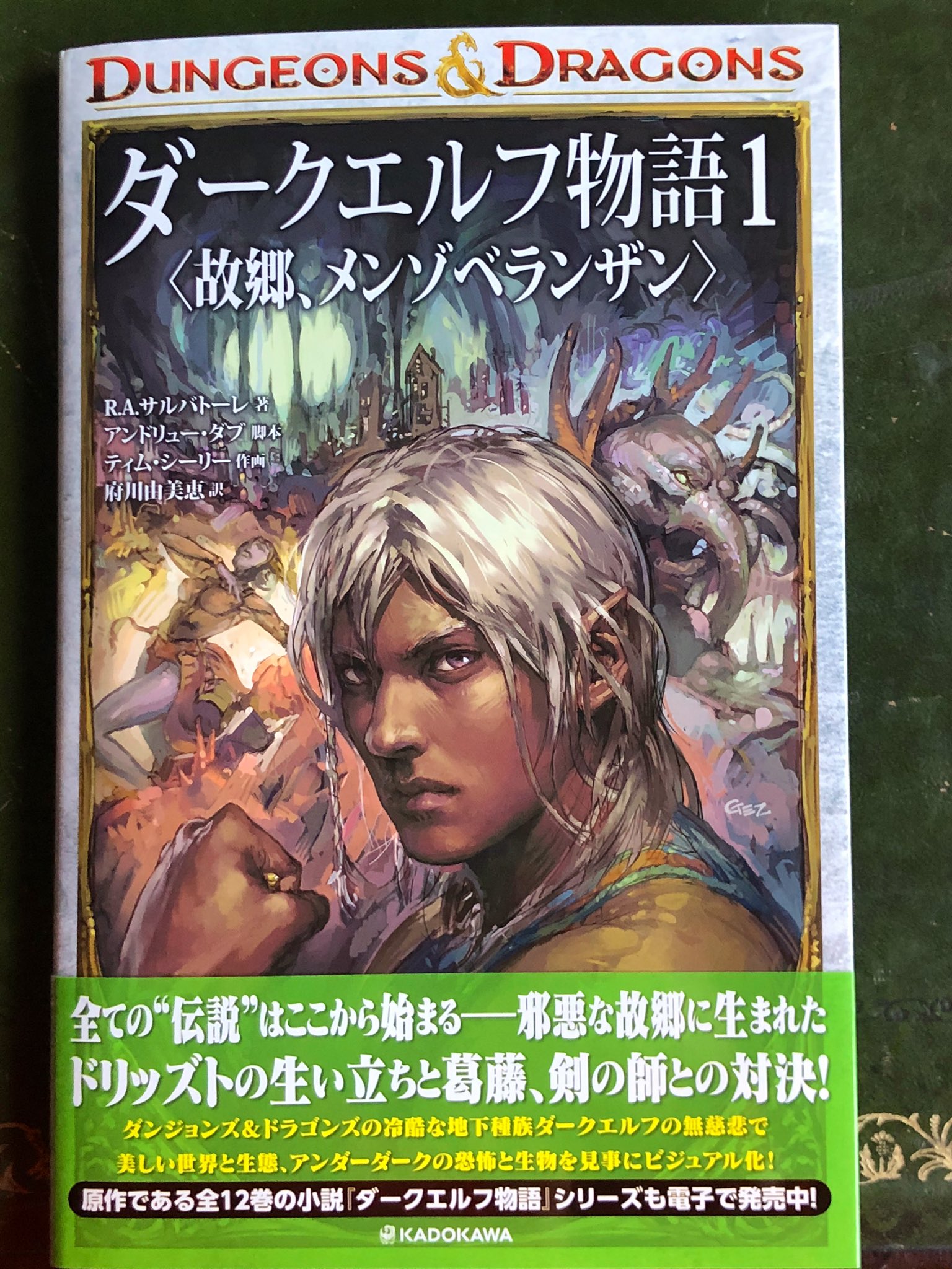 あきらび あっきぃらびっと 元心理ボドゲ日記 右も左も家族も同級生もダークエルフな 伝わない 私の大好きな小説 ダークエルフ物語 のアメコミ日本語版が到着ぅ 主人公ドリッズトの出生や育ってきた過程を あるいみ家庭も 楽しめる一冊 黒豹