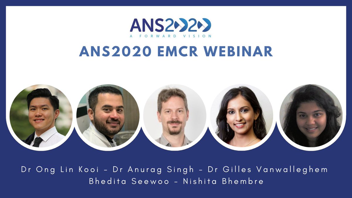 The next #ANS2020 EMCR webinar will be on 7 Dec at 12pm AEST Host: Luke  McAlary @LukeMcAlary of @IHMRI at @UOW Speakers: - Dr Ong Lin Kooi  @DrLinOng - Dr Anurag Singh -