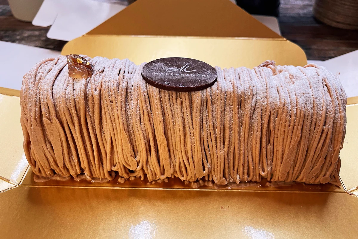 ボリュームたっぷりのモンブラン！ラム酒が効いてて美味しい！