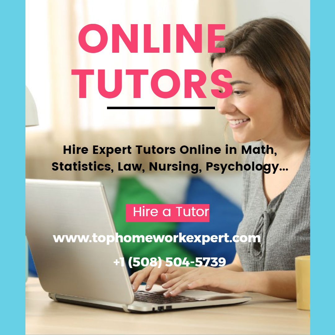 TopHWExpert's tweet image. #OnlineTutor
Hire an Online Tutor at tophomeworkexpert.com 
We have Tutors in over 80 Disciplines who
#TakeyourOnlineClasses
#DoyourAssignment
#TakeOnlineExams
#TutorStudents in all Subjects
#WriteEssays, #Dissertations, #ResearchPapers &amp;amp; #Proposals
+1(508)504-5739
#OnlineClass