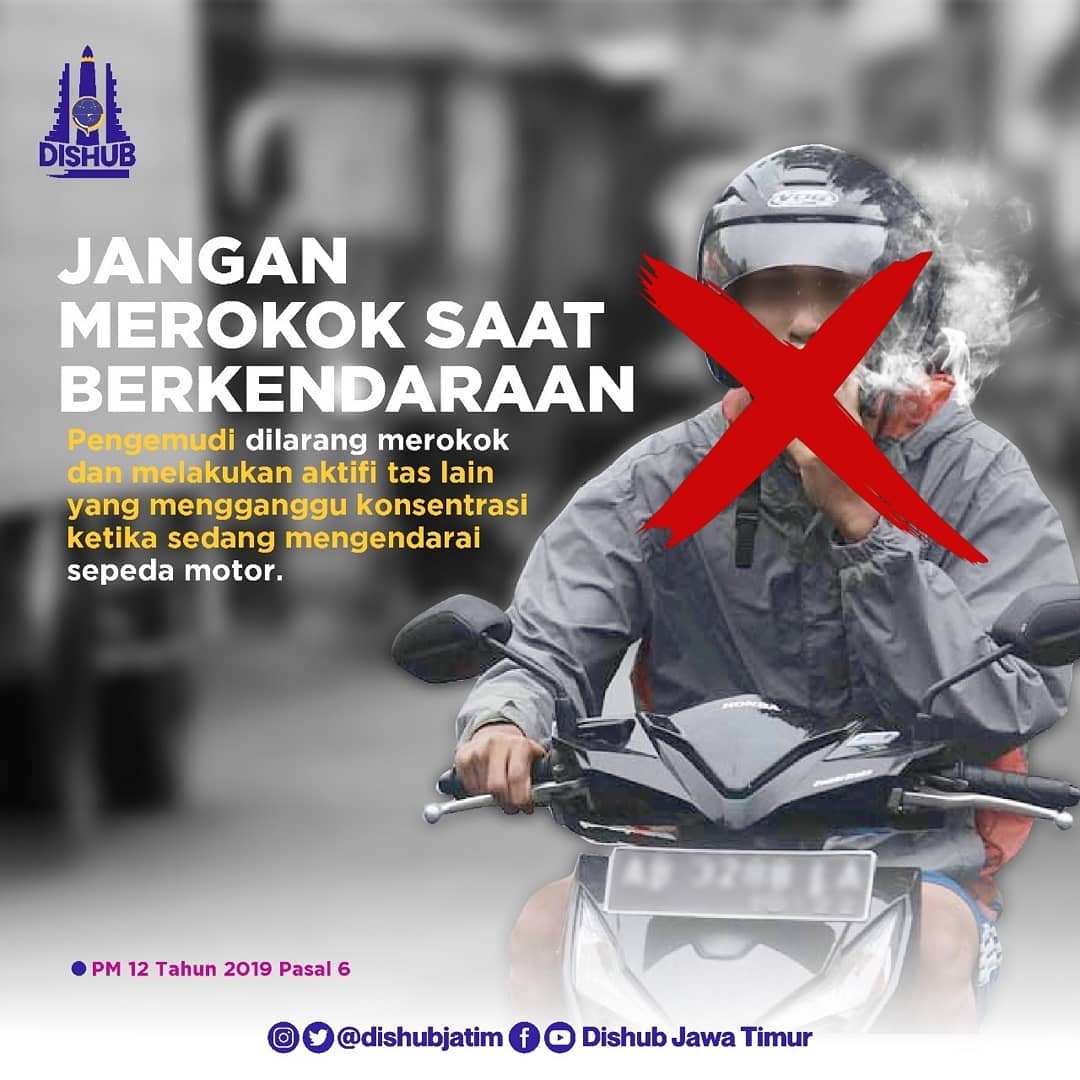 Halo #SobatModa ingat ya, merokok saat berkendara DILARANG karena dapat mengganggu konsentrasi diri sendiri dan juga kenyamanan orang lain.
_
Yuk saling mengingatkan demi kenyamanan bersama! 💪😊