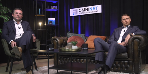 Mr. Bjorn Bernaerts &amp; Mr. Stany Hellin showed how the renewed OMNITRACKER applications have been adapted to the latest market trends. #OMNINET #OMNITRACKER