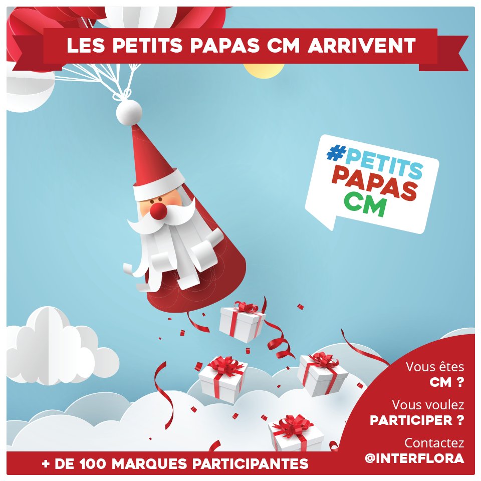 Interflora's tweet image. 🎅Oh oh oh Les #PetitsPapasCM reviennent bientôt 🎅

Une hotte de Noël collaborative avec déjà plus de 100 marques participantes ! (Oui c'est beaucoup)

Mentionnez sous ce tweet des marques que vous souhaitez voir participer cette année 🎁