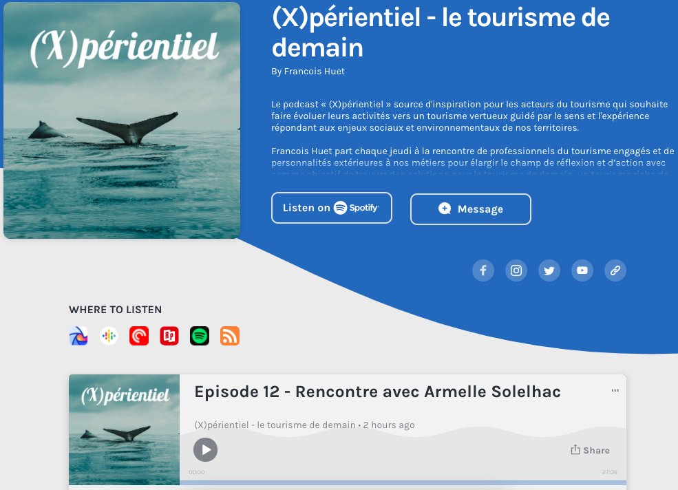 Vous en avez assez des discours pessimistes sur la #montagne? Voici 30min de #podcast où nous parlons de l'avenir avec enthousiasme, de la résilience et de la capacité d'adaptation des professionnels du #tourisme et tellement d'autres sujets encore !
anchor.fm/francois-huet/…