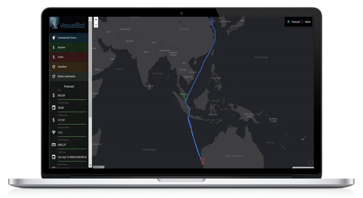 VesselBot's tweet image. Our #Voyage #TCEOptimization Decision Support System factor in geographic barriers, icebergs, and the type of ship to calculate the safest, most fuel-efficient route and speeds. Reduce #GHG #emissions and save money!   
👉 registration.vesselbot.com/decision-suppo… #shipping #DigitalTransformation