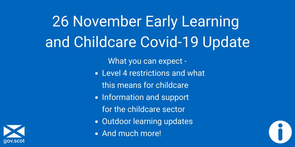 ℹ️ An important update for #TeamELC The 26 November ELC Covid-19 update contains lots of key information, useful updates, helpful links and more! Please read, RT and share with your networks 👇 bit.ly/3qiE70k