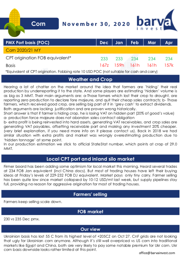 Get your free trial subscription for #Ukrainian market report by sending your email to office@barvainvest.com. Stay up to date on origination levels, CPT and inland market activity, farmers’ selling, port logistics and congestions, #weather and #crops and other internal factors!