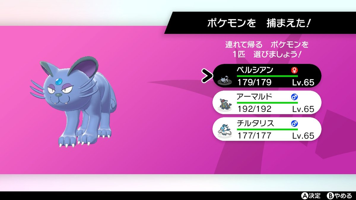 天 色違いアローラペルシアンかよ 可愛い ポケモン剣盾 Nintendoswitch T Co Jivuu8ncmb Twitter