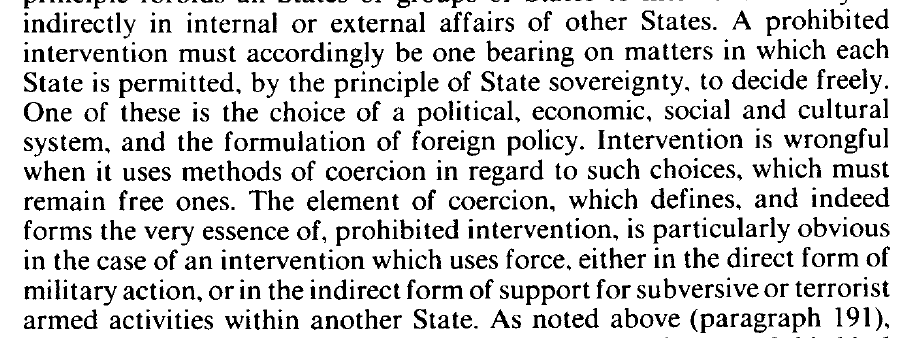 So, the significant effects requirement seems an addition to the ICJ's definition in Nicaragua para 205, which did not mention any threshold of effect. /4