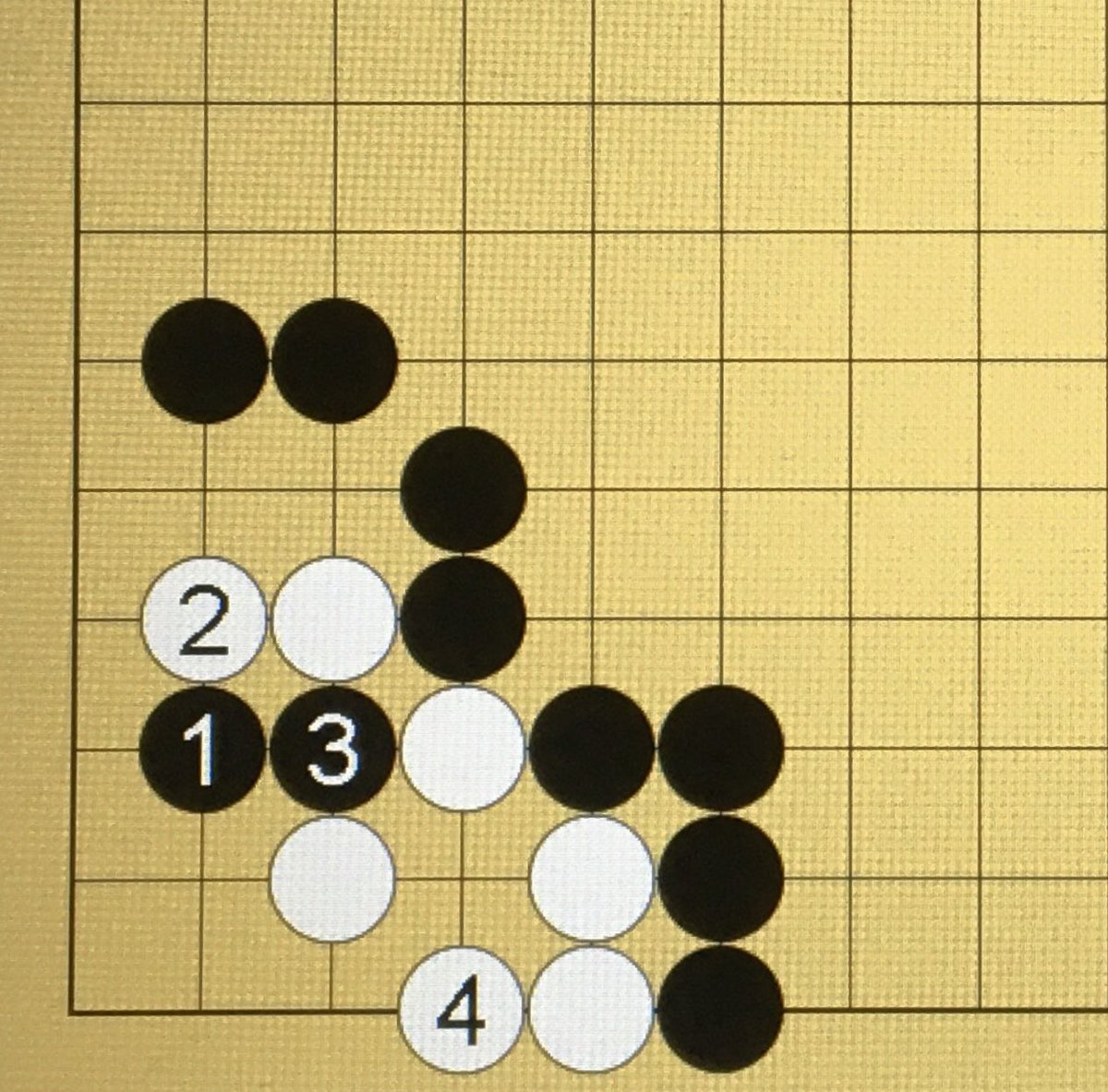 泉谷英雄 モーニング詰碁no 87の黒番白死は 白2から黒3に白4のしぶとい受けがあり一手ヨセコウでした うっかり八兵衛しました 今ごろ失礼致しました 今さらジローでした モーニング詰碁 一手ヨセコウ うっかり八兵衛 今さらジロー