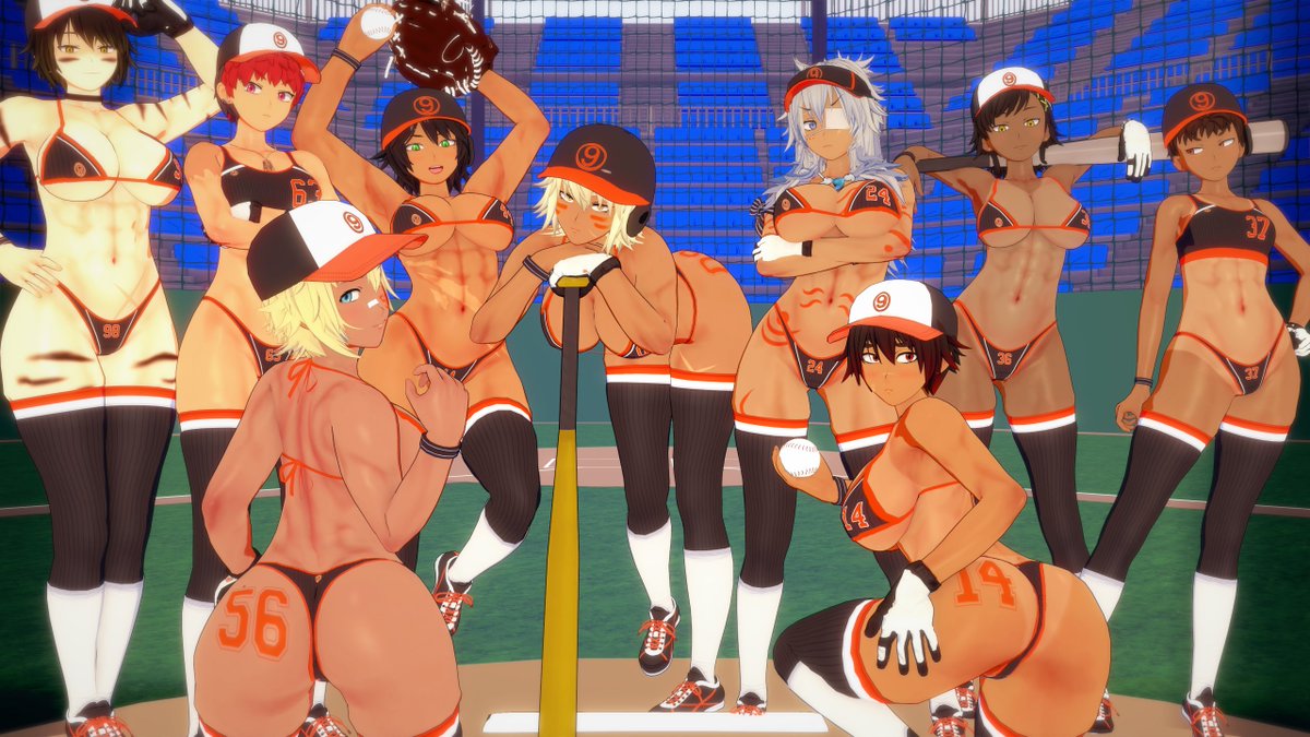 Made a lewd baseball team comprised solely of tomboys and buffgirls. 