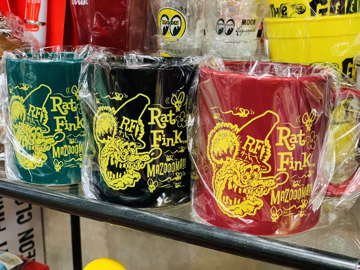 南海部品仙台店 仙台港インターすぐそば オートバイ用品専門店 Ratfink ラットフィンク の新作マグカップ入荷しました ホットドリンクを飲むのにも ぴったりなサイズで インテリアとして各カラーを揃えたり プレゼントとしても喜ばれるアイテム
