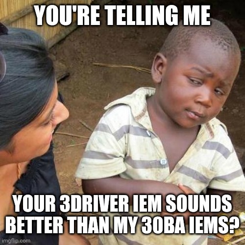 kinera13's tweet photo. What's your opinion? We believe that implemented is the key

#meme #multidriveriems #funny #audiophileproblems https://t.co/mATinr9QUJ
