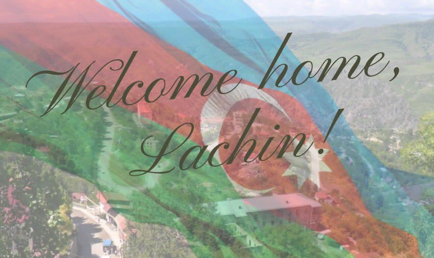 namiisrovshan's tweet photo. Today Azerbaijani flag proudly waves in our #Lachin , after 28 years of occupation! Welcome home, #Lachin ! 01.12.2020 🇦🇿
#MuzəffərAliBaşKomandan 
#MüzəffərAzərbaycanOrdusu 
#QarabağAzərbaycandır 
#KarabakhisAzerbaijan https://t.co/Q37p77sx3j