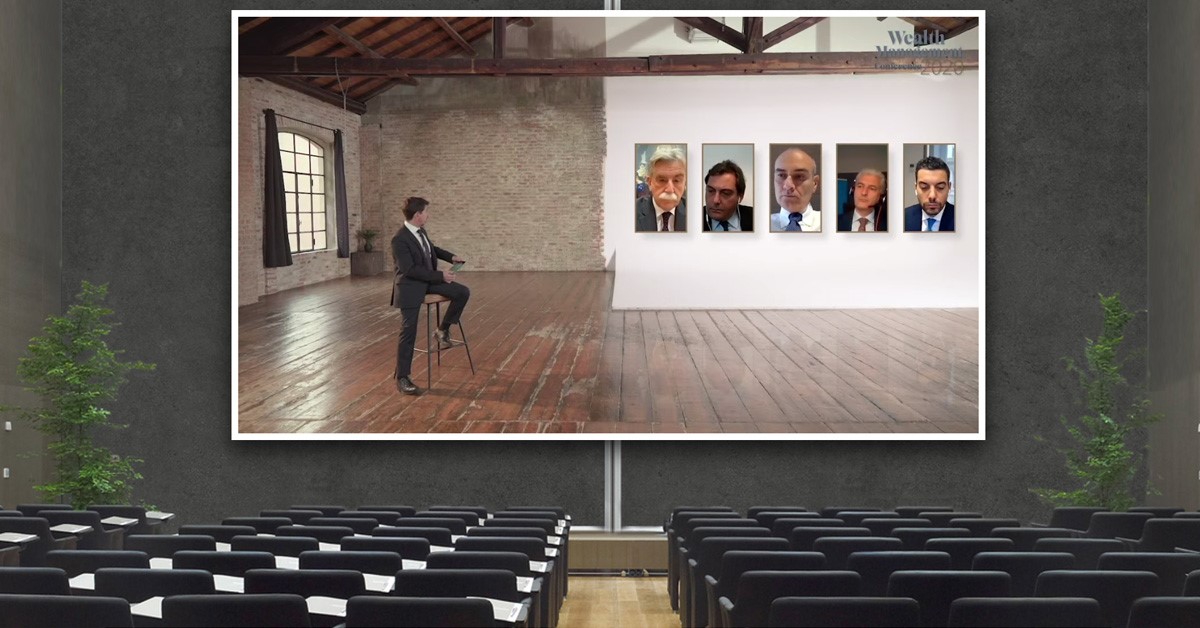 ADVISOR_ONLINE's tweet photo. Siamo live con la tavola rotonda a 5 dalla #WMC20: https://t.co/4VIkQl3J1B

Matteo Astolfi (@CapitalGroup) / Tomaso de Simone (@KPMG_Italy) / Carlo Giausa (Banca Patrimoni Sella &amp; C.) / Maurizio Zancanaro (Banca Cesare Ponti) / Luca Giorgi (@blackrockIT)
@darcofrancesco https://t.co/QonXtS6UfA