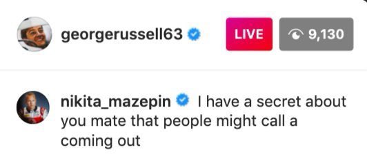 as a person who was on this live stream while waiting for FP1 to start i saw his comments and they were so weird. George obviously ignored them.