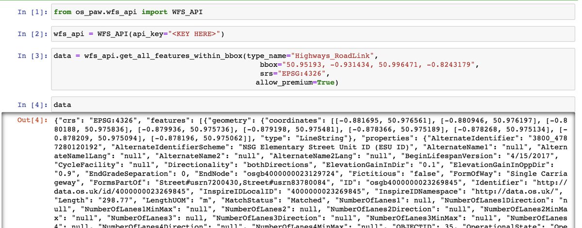 johnx25bd's tweet image. Giving the OS Python API Wrapper a whirl - it makes fetching geojson data from the OS Features API into an IPython Notebook *so* simple! Thanks OS Rapid Prototyping Folded hands
See before and after ...
#OSDeveloper #python #spatialdatascience #geojson
pypi.org/project/os-paw/