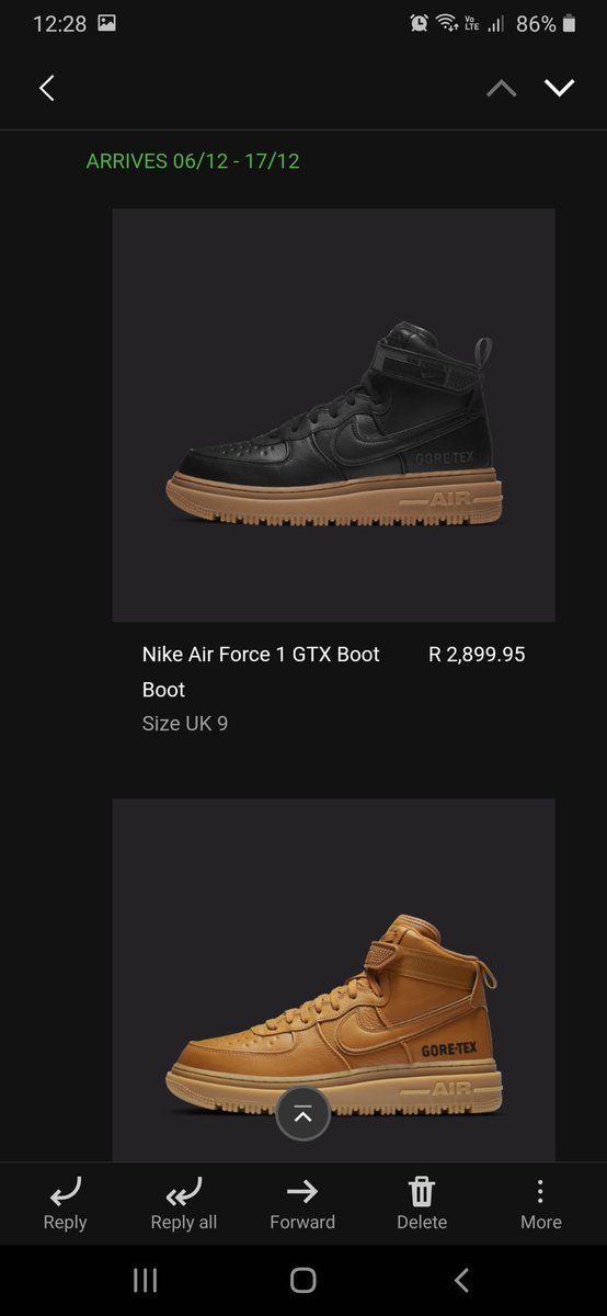 uMatoboza's tweet photo. How dope are these Airforce 1 Goretex kicks 🔥🔥🔥 couldn't decide on the colour I copped both on @Nike 😁😁
#Airforce1 #Goretex #kicks #spova https://t.co/yF9Mb58xBH