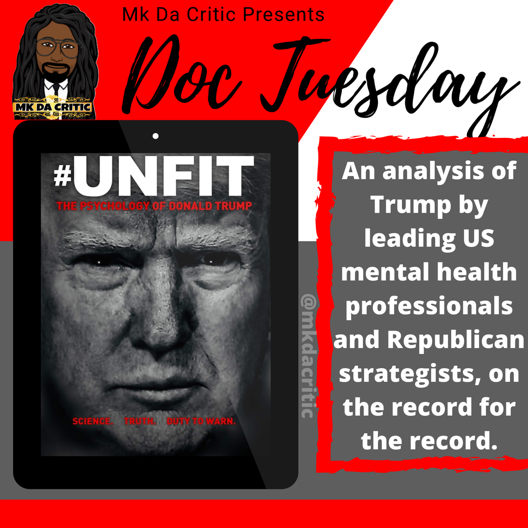 mkdacritic's tweet photo. #DocTuesday #Unfit #ThePsychologyofDonaldTrump #GeorgeConway #MalcolmNance #JohnGartner #SuzanneLachmann #RuthBenGhiat #Documentary #propaganda #Tuesday #art #blackandwhite #moments #biography #life #history #bio #autobiography #journal #memorial #film #tv #movie #mkdacritic https://t.co/3FBIiK4PNc