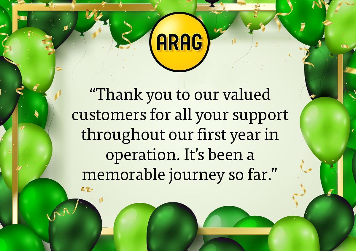 IeArag's tweet photo. We’re 1 today! Here at ARAG so much has happened in our first year of operation...we’re so happy to be a part of the #ARAG family. Find out more about what we can do to help your customers. #accesstojustice https://t.co/y1y0TVxviC https://t.co/4N2rCxbrg3