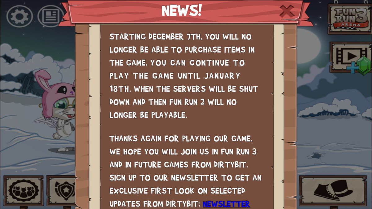 Well it’s the end as we know it. @DirtybitGames @TheFunRun #thatsdirtydirtybit #funrun2