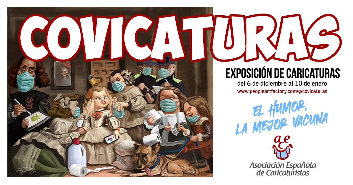 Atención! El próximo domingo 6 de Diciembre inauguraremos la exposición on-line Covicaturas, una selección de trabajos de caricaturas y humor gráfico de nuestros socios sobre el Covid. Esperamos que paséis en ella un buen rato entre risas, puesto que el humor es la mejor vacuna.