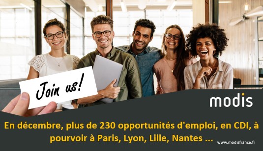 Et si tu rejoignais, en 2021, une entreprise dynamique avec des projets ambitieux en France ? 

En décembre, plus de 230 opportunités d'#emploi, en CDI, à pourvoir à #Paris, #Lyon, #Lille, #Nantes,... ➡️ modisfrance.fr/modis-recrute/…

#numérique #TransfoNum #Industry40 #Recrutement