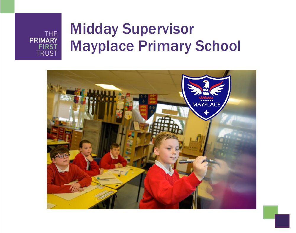 Primary1stTrust's tweet image. @mayplaceprimary are looking for a midday supervisor.
theprimaryfirsttrust.co.uk/midday-supervi…
#schooljobs
#Bexleyjobs
#First4Staff