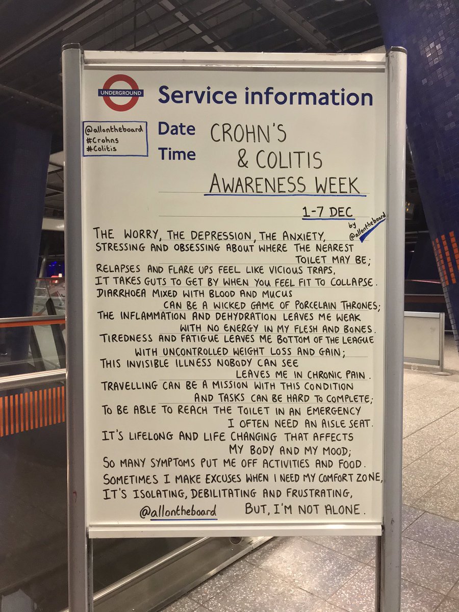 It’s Crohn’s &amp; Colitis Awareness Week (1st Dec-7th Dec). It takes guts to talk about Crohn’s and Colitis, but we can do it and break the stigma. <a href="/allontheboard/">All On The Board</a> 

#CrohnsAndColitisAwarenessWeek 
#CrohnsAndColitis #Crohns #Colitis  #ItTakesGuts #allontheboard