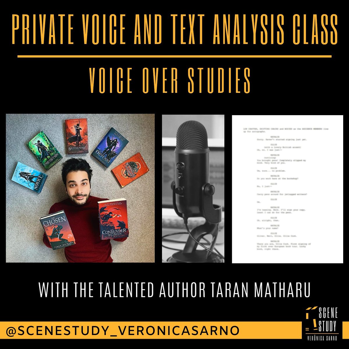 scenestudy_vs's tweet photo. 🎙Great Voice Over session with the super talented author @TaranMatharu1 📚
.
#voiceover #writer
#bookwriter
#author #books
#writerslife #authorslife #authorslifestyle #voiceoverartist
#voiceoveraudition #voiceoverjob #textualanalysis #textanalysis #voiceclass #character https://t.co/a9Z3AogBuk