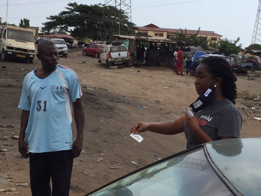 Quaye_Lab's tweet image. Let’s stop #HIV. Educating the public in Accra, Ghana #WorldAIDSDay2020 @WACCBIP_UG @UNAIDS @WHOAFRO