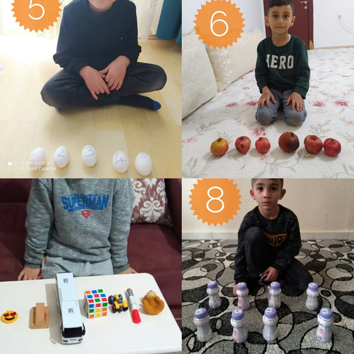 zozan's tweet photo. Evdeki nesnelerle sayma çalışması. Eşyalar materyalimiz, evimiz okulumuz 🐣
.
.
.
.
.
.
#birincisınıf #dikte #okuma #yazma #ilkokul #birincisınıfanneleri #birincisınıfetkinlikleri https://t.co/Id9qHci3qF