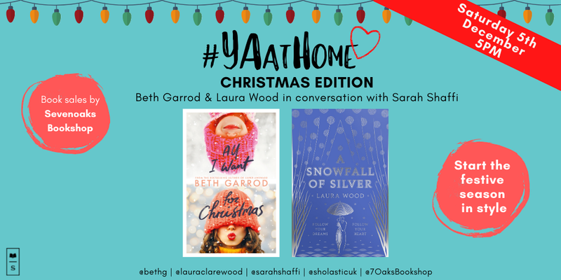 scholasticuk's tweet photo. Scholastic presents #YAatHome - Christmas Edition! 🎅 Hosted by @sarahshaffi, @bethg and @lauraclarewood will be talking about their new festive YA books, #AllIWantForChristmas and #SnowfallofSilver ❄️ This Saturday 5pm ❄️ Sign up here: https://t.co/8lBcGrD6pI https://t.co/voW4BnwGJq