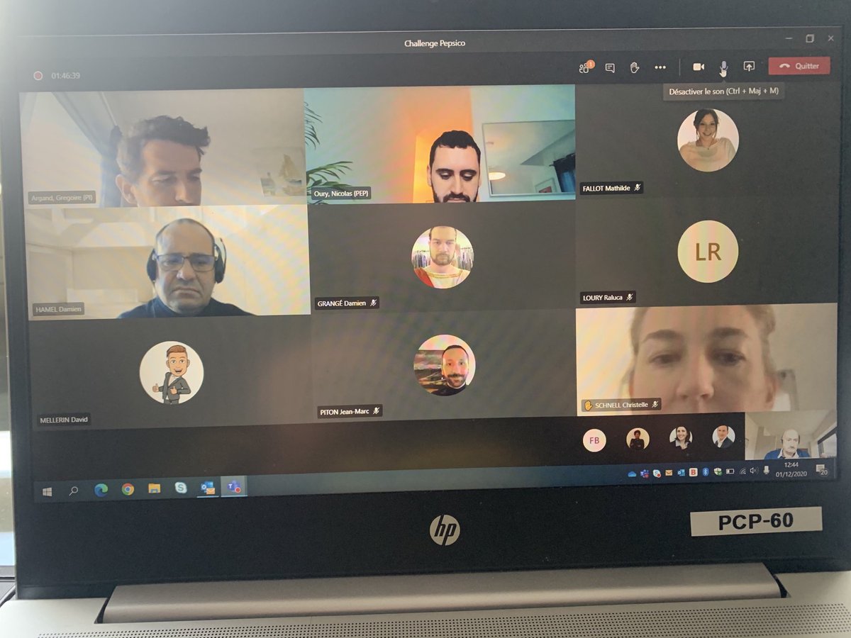 Restitution online passionnante ce matin du Challenge ⁦<a href="/pepsicofrance/">PepsiCo France</a>⁩ mené par la Promo 7 du MS Management digital ⁦<a href="/Gregargand/">Gregoire Argand</a>⁩ ⁦⁦<a href="/ESSCA_Ecole/">ESSCA</a>⁩  ⁦⁦<a href="/ESSCA_IMD/">Marketing Digital</a>⁩