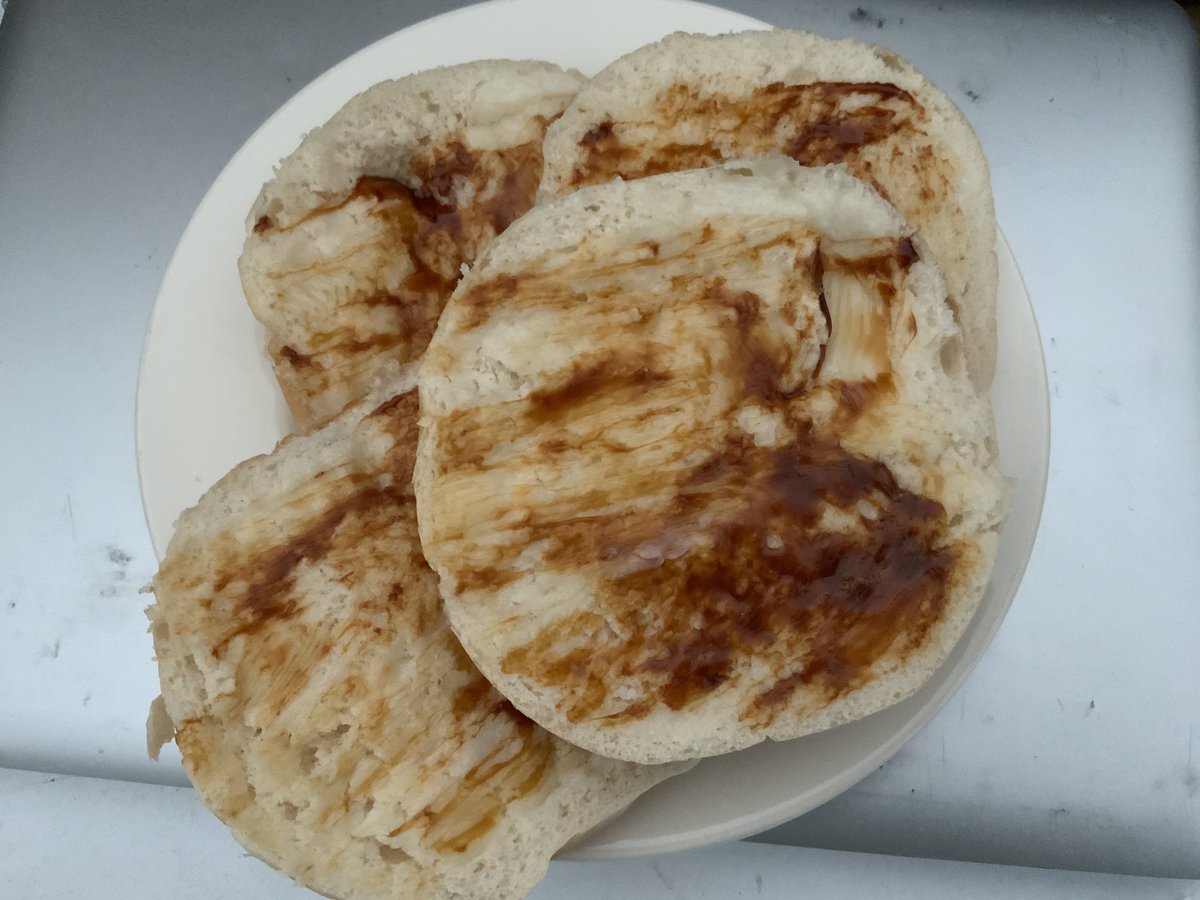 artbylloyd's tweet image. This is how the other half live. Lunch, Pork Dripping &amp;amp; Marmite on BREADCAKES. #marmite #lunchtime #breadcake @marmite