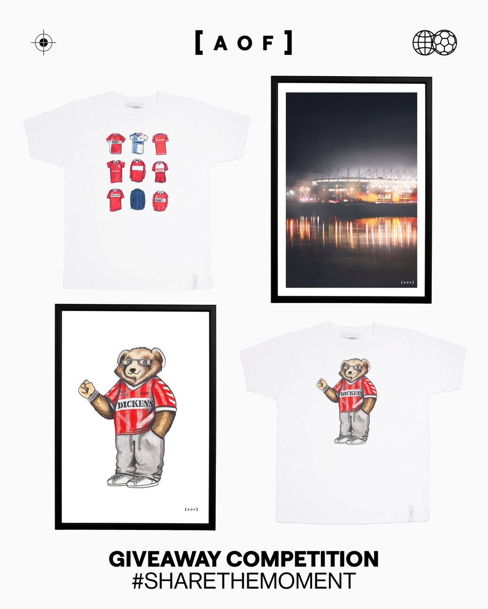Boro_Breakdown's tweet image. 🎁 CHRISTMAS GIVEAWAY 🎁

We’ve teamed up with @art_of_football to give you a chance to win your choice of one of their Boro prints or t-shirts. #sharethemoment

To enter:

• Follow @art_of_football &amp;amp; @Boro_Breakdown 
• Retweet and like this tweet 

Winner announced on 08/12!