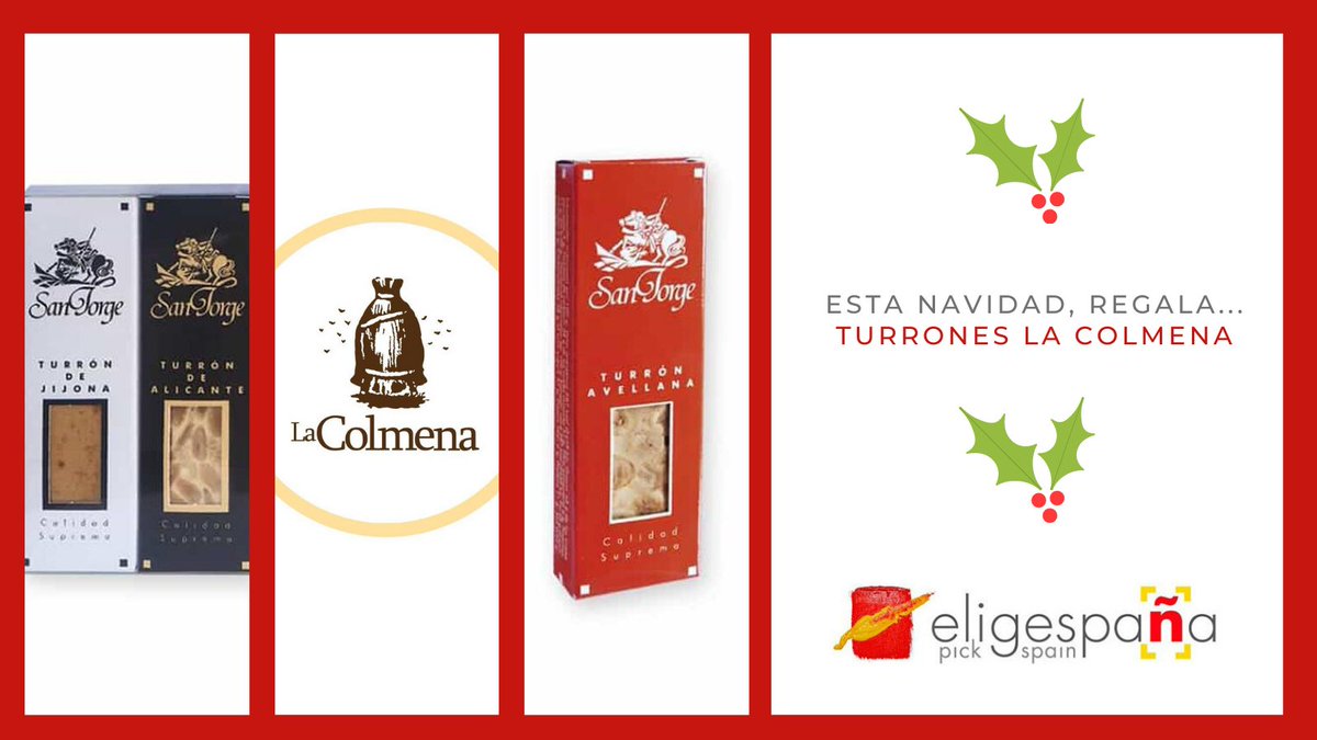 pickspain's tweet image. 🎄 ¿Qué es una #Navidad sin turrón❓
🎁 Y además puede ser el detalle perfecto, y más si es de @TurronesColmena, que llevan desde 1854 fabricando el catálogo de #turrones más selecto, hazte la boca agua con ellos.
🤶 ¡Pruébalos esta Navidad❗️… buff.ly/3qd6DAj