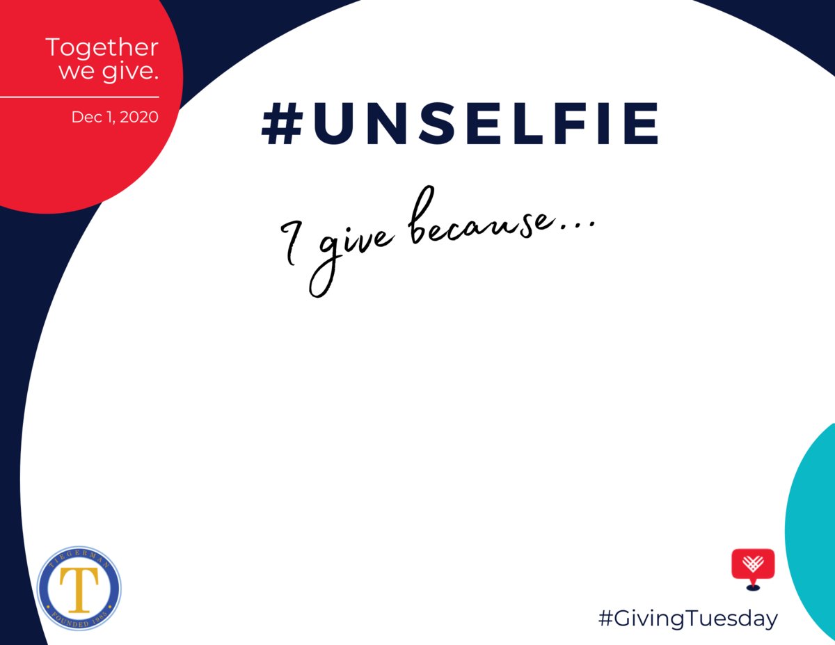 #GivingTuesdayNow! - Together we can make a difference!  Please support Tiegerman and show off with your #unselfie!  Tag us or share on our pages!  #Tiegerman85
