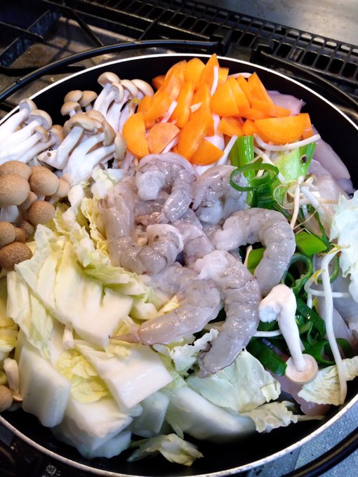 鱈と海老の寄せ鍋 