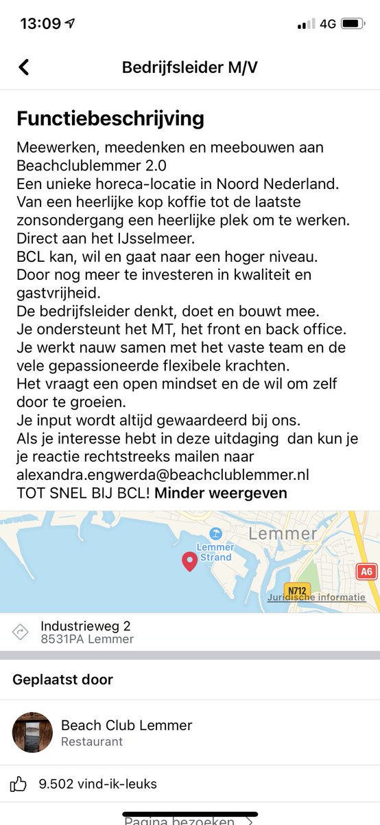 Gezocht bedrijfsleider, unieke kans op een unieke locatie #vacature #beachclublemmer #strand #uniekelocatie