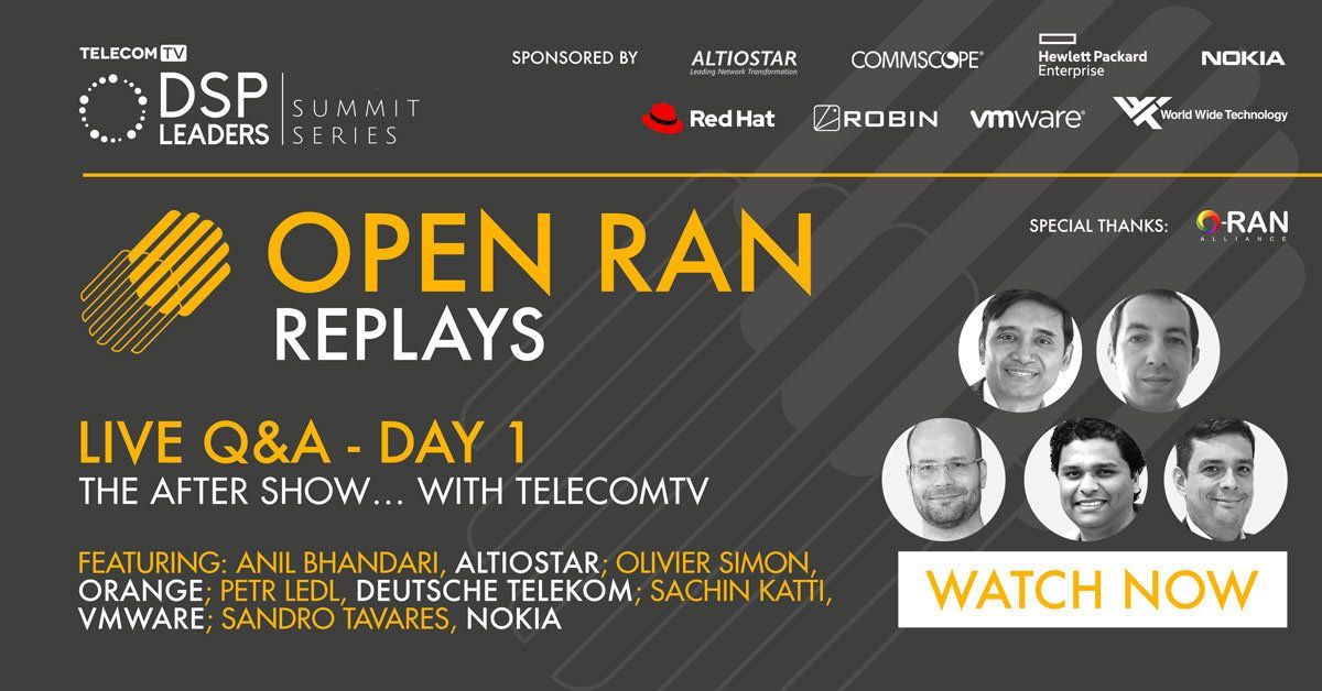 TelecomTV's tweet photo. #OpenRAN promises to open up & expand the vendor choice available, but are telcos ready for substantial changes to their procurement processes & vendor relationships? Watch the REPLAY on https://t.co/XAaxFyigSX #DSPLeaders #OpenRAN2020 #Cloud #LiveEvent #TelecomsEcosystem https://t.co/uAQEV8RqRH