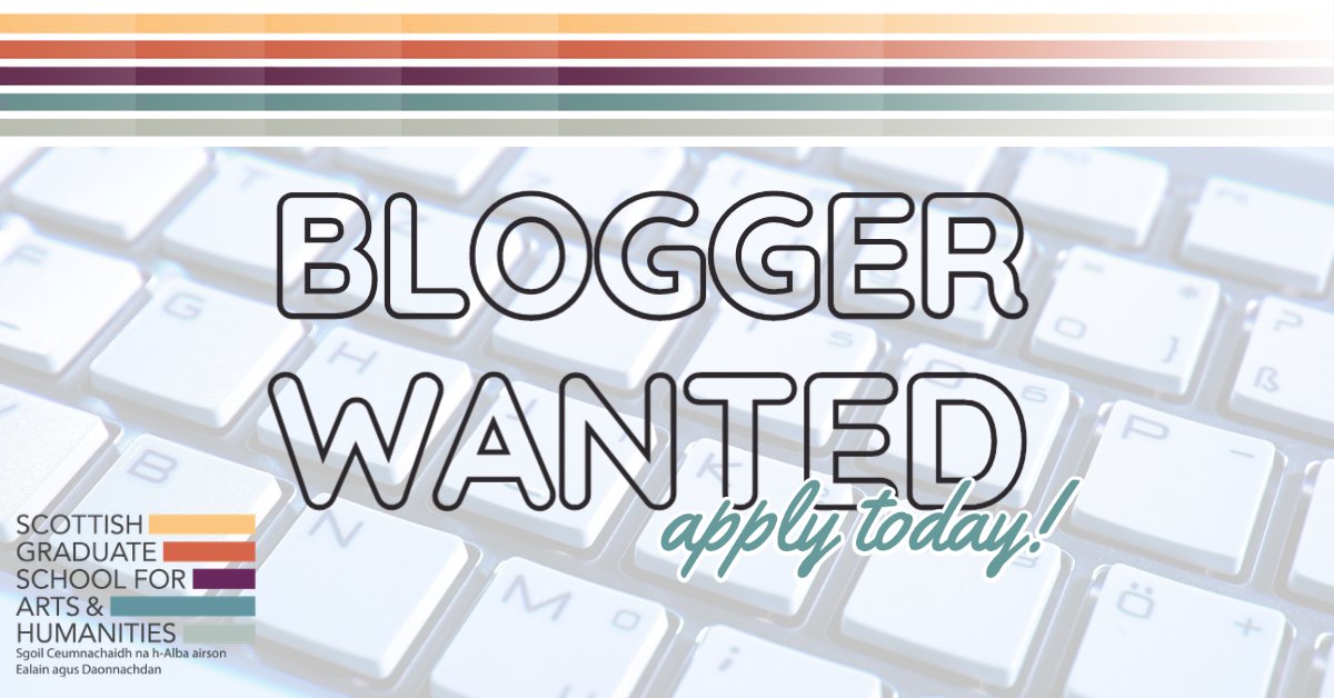 ⚠️  VACANCY ⚠️

We’re seeking 2 bloggers to take the reins of our PhD blog in 2021. Interested in sharing your life as a researcher, developing your writing and growing the platform for the #PhD community? 

For more + to apply, search vacancy ref 045345:  gla.ac.uk/explore/jobs/