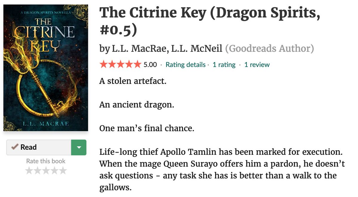 _LLMacRae's tweet photo. Always over the moon when people say they enjoy my books!
First review for my free novella, #TheCitrineKey has gone up on Goodreads :D
*beams*
https://t.co/mbiQL4Jt9m https://t.co/WGjPmHPIt1