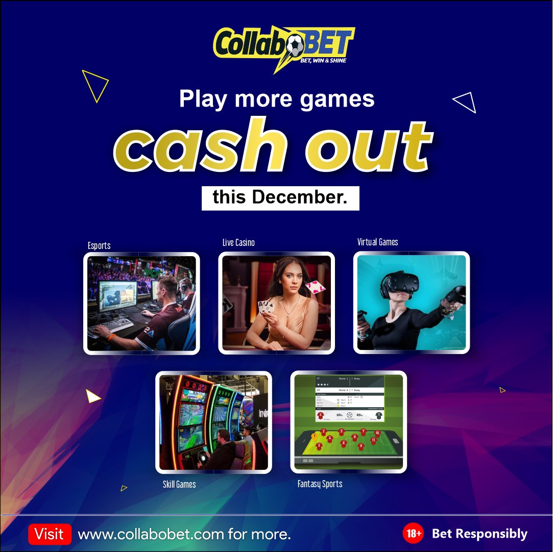 CollaboBet's tweet photo. There's so much more for you on https://t.co/V4pZLDoKsy. Head on to our website to see all that's there for you. Have fun, win, and always play responsibly.

#Winbigwithcollabo #Nigeria https://t.co/rxRHkEUHzj