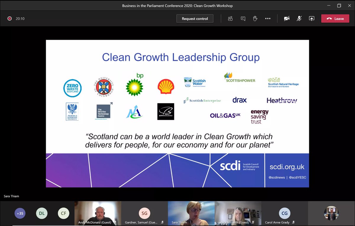 kellyjamesdavid's tweet photo. Fantastic discussion @SCDInews #CleanGrowth workshop for @ScotParl #BIP2020
Previewing our new report out Thursday with @SCDIsara, @SamuelJGardner @ScottishPower & Clare Foster @shepwedd
Insights on need for pace, collab, governance & investment
🌳 https://t.co/wek8PgW4H8 📗 https://t.co/G8ElPd2MOu