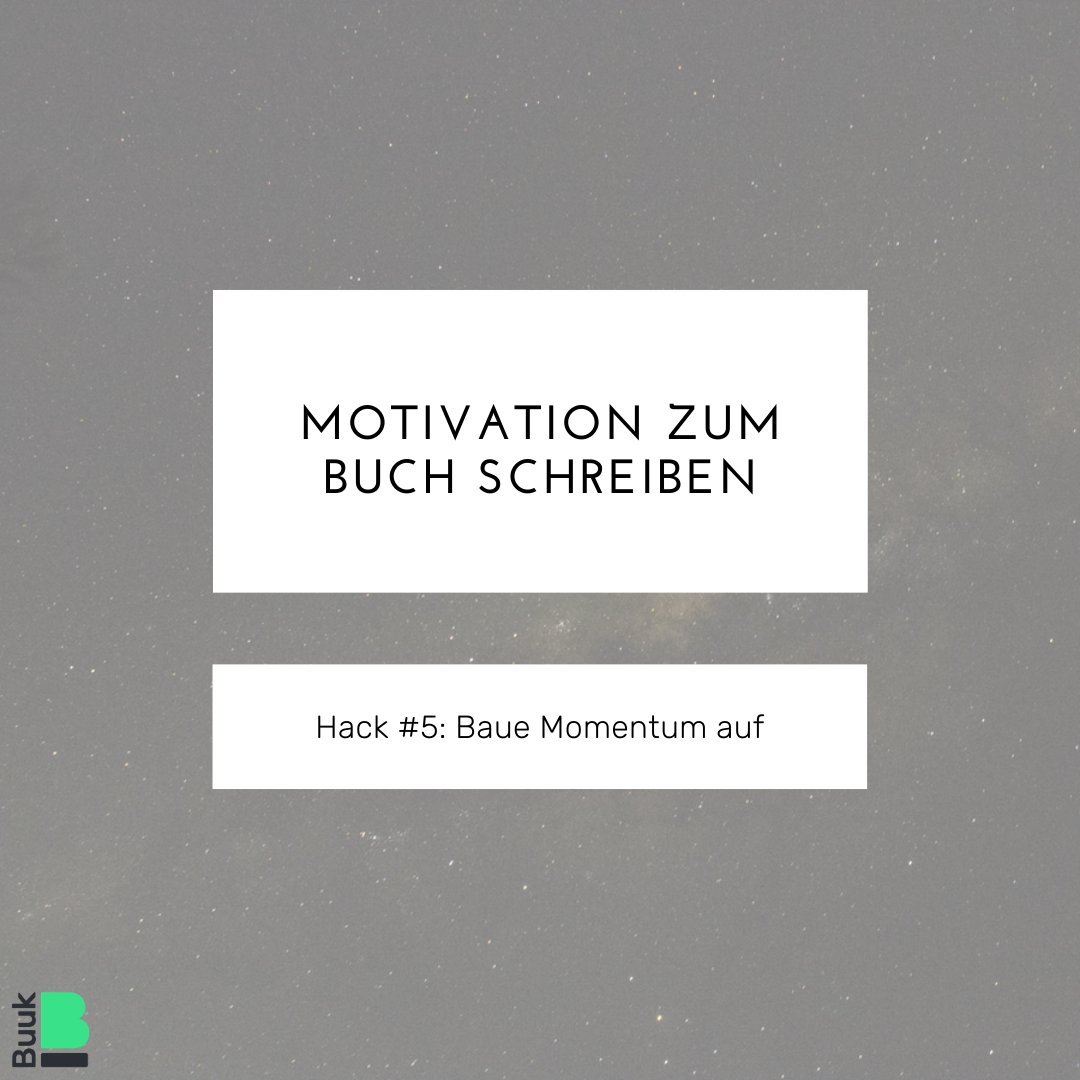 ✅ Um das Momentum zu halten, ist es daher unglaublich wichtig, JEDEN – wir wiederholen – JEDEN Tag zu schreiben, komme, was wolle.

Die All-in-One Lösung für Selfpublisher und Verlage⁠
▶#𝐁𝐮𝐮𝐤 𝐤𝐨𝐬𝐭𝐞𝐧𝐥𝐨𝐬 𝐭𝐞𝐬𝐭𝐞𝐧: buuk.app