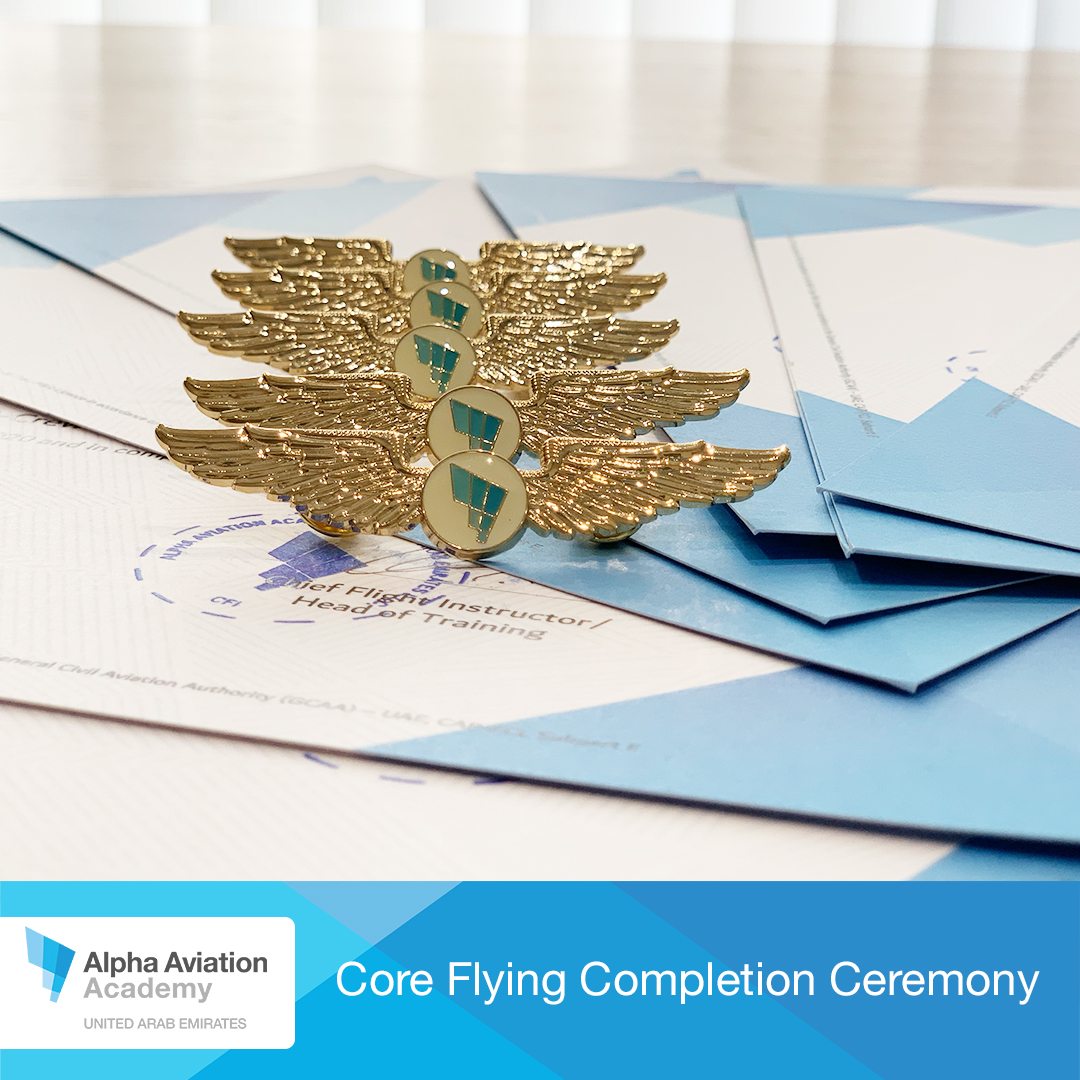 AirArabiAcademy's tweet photo. Congratulations to our cadets on receiving their first wings further to the successful completion of the Core Flying phase of their training!✈️
#aviation #flying #pilot #PilotsofTwitter #PilotTraining #AviationTraining #AlphaAviation #AlphaAviationAcademy #MPL #ATPL #airlinepilot https://t.co/P0QQUbeCgw