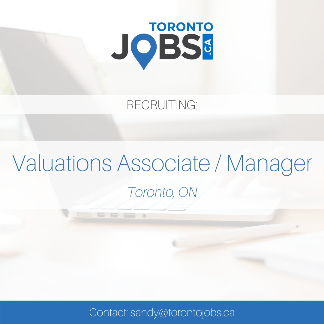 marcbelaiche's tweet image. #JobAlert: A TorontoJobs.ca client - a leading boutique firm in Toronto, is looking to hire a competent individual at the Valuations Associate or Manager Level.

Click here to find out more: torontojobs.ca/display-job/45…

#Toronto #Torontojob #accounting #CBV #CPA