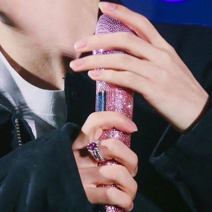 his hands...